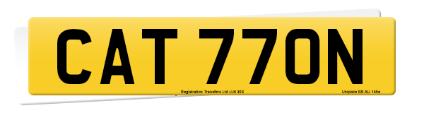 Registration number CAT 770N